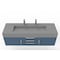 Castello Usa Nile 60" Wall Mounted Blue Vanity With Gray Top And Chrome Handles CB-MC-60BLU-CHR-2053-GR - alternate 4